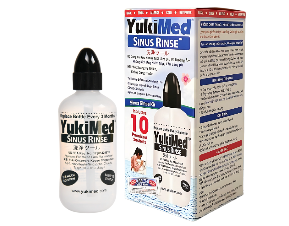 BỘ DỤNG CỤ VỆ SINH MŨI XOANG YUKIMED SINUS RINSE